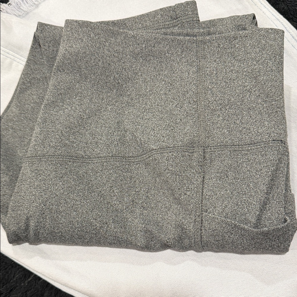 Members Mark Gray High Rise Ankle Leggings with pockets